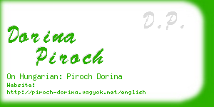 dorina piroch business card